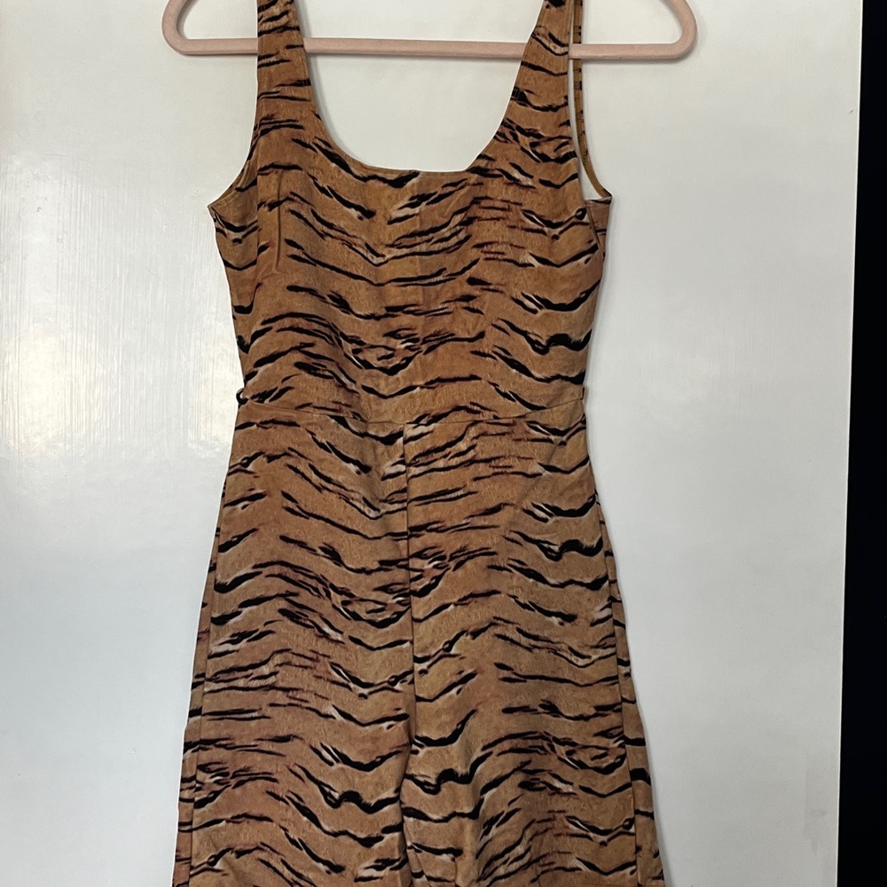 We Wore What Tiger Print Athletic Workout One Piece